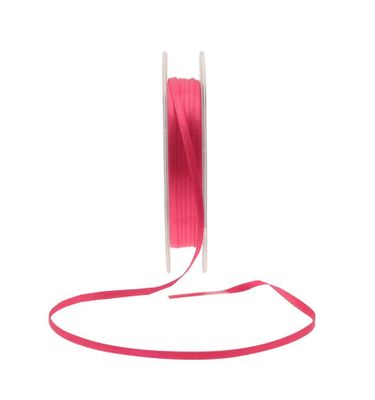 3mm Satin Ribbon Cerise