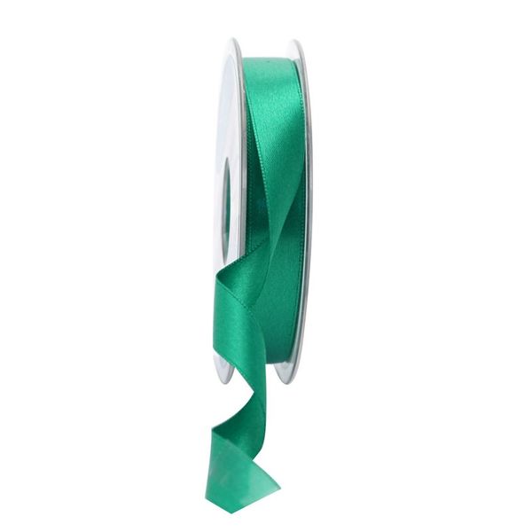 15mm Satin Ribbon Emerald