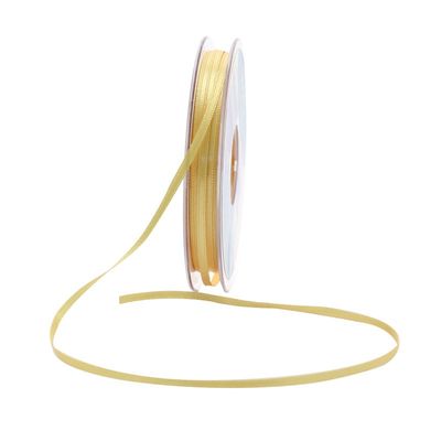 3mm Satin Ribbon Golden Yellow