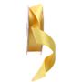 15mm Satin Ribbon Golden Yellow