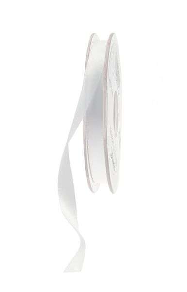 10mm Satin Ribbon White