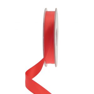 15mm Satin Ribbon Bright Red