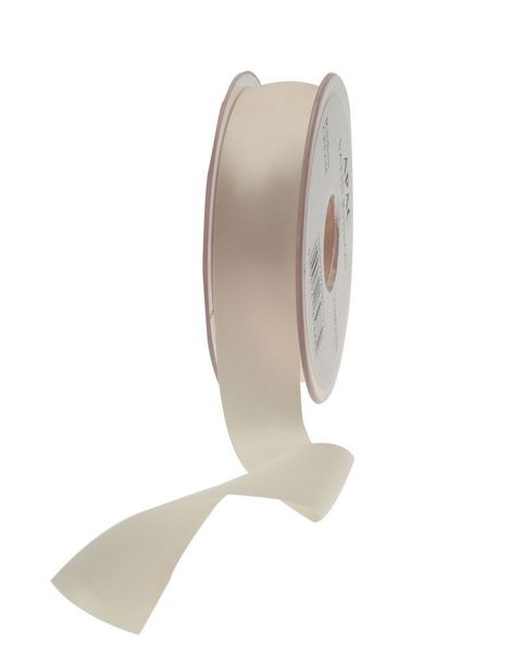 25mm Satin Ribbon Cream