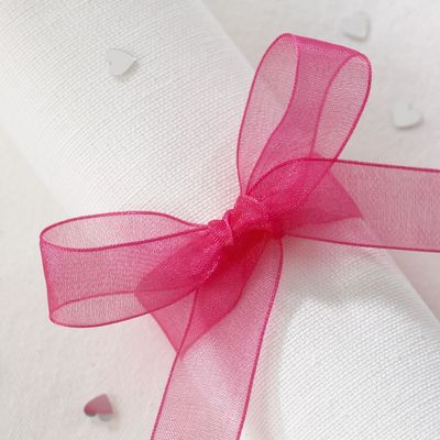 Hot Pink Organza Ribbon