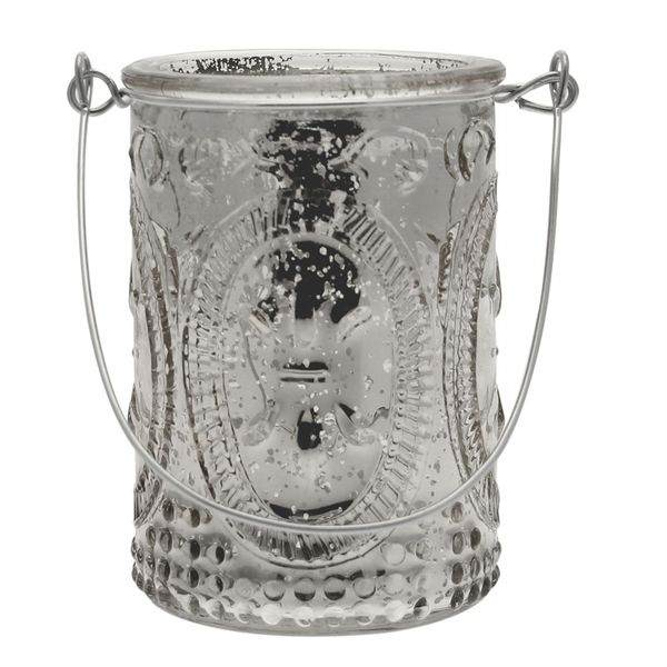 Silver Candle Jar