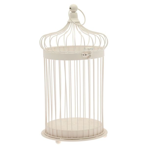 44cm Cream Bird Cage - Plain