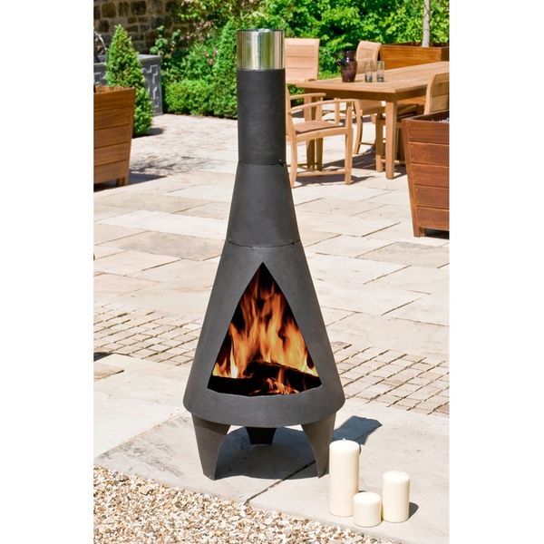 La Hacienda 60539 160 cm Extra Large Colorado Chiminea Cover Grey