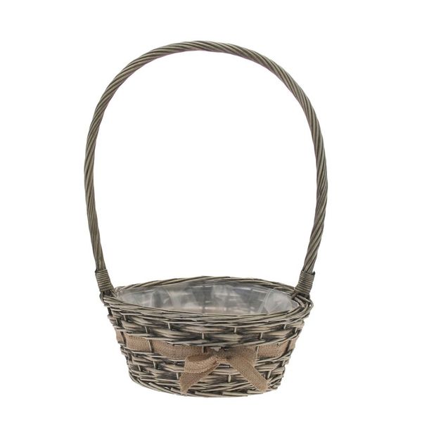 Basket with Hessian Bow