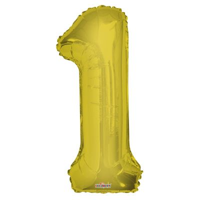 Big Number 1 Gold Balloon