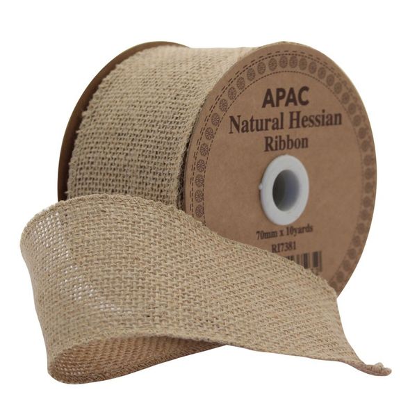 70mm hessian ribbon