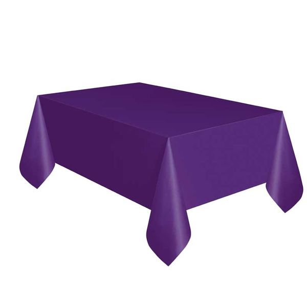 Purple Plastic Square Tablecover