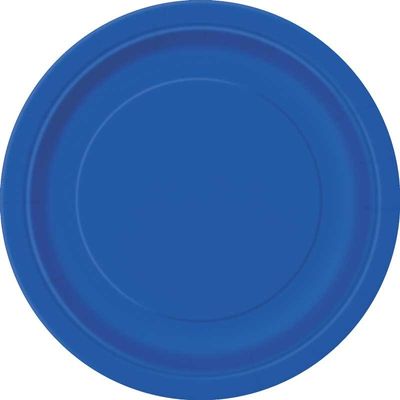 Royal Blue Round Paper Plate