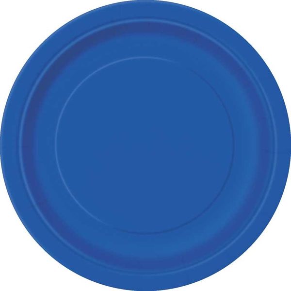 Royal Blue Round Paper Plate