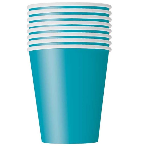 Teal Blue Paper Cup