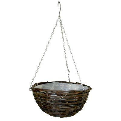 APAC 16inch Rattan Hanging Basket