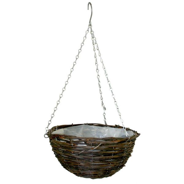 Rattan hanging deals basket