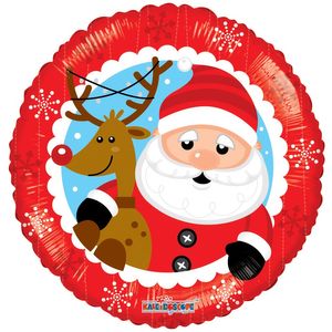 Santa & Reindeer Balloon 