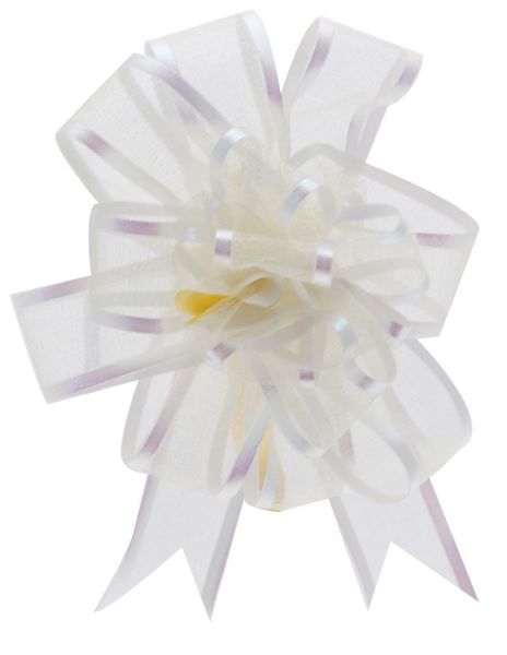 Ivory Organza Pull Bow (25mm)