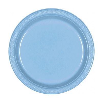 Light Blue Plastic Plate