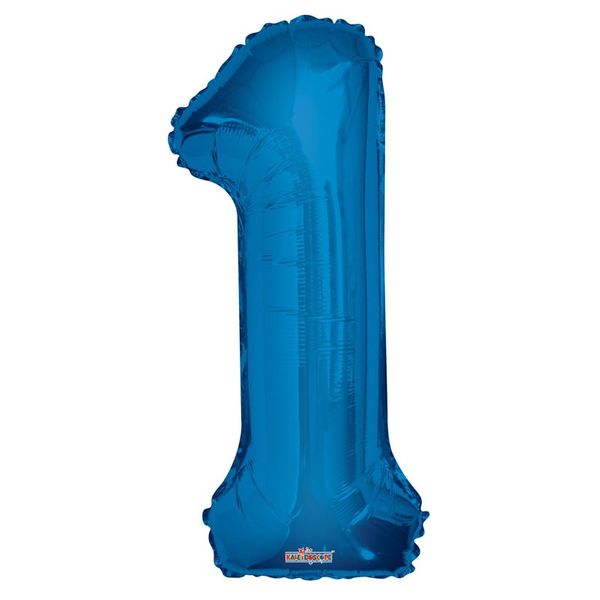 Blue 1 Big Number Balloon