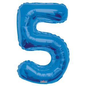 Blue 5 Big Number Balloon