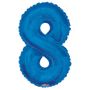 Blue 8 Big Number Balloon