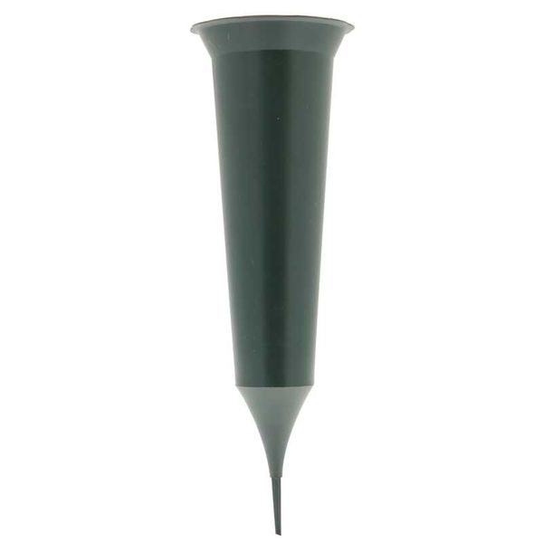 Dark Green Spike Grave Vase