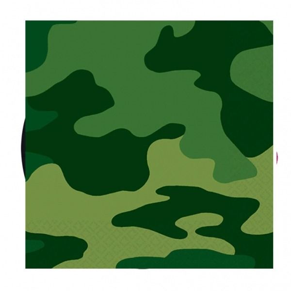 Camouflage Army Party Napkins