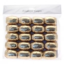 Metallic Gold Ribbon Cops Bulk Pack