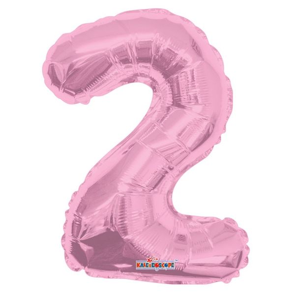 Light Pink Number 2 Balloon