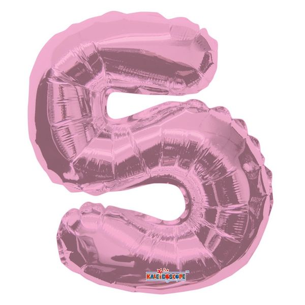 Light Pink Number 5 Balloon