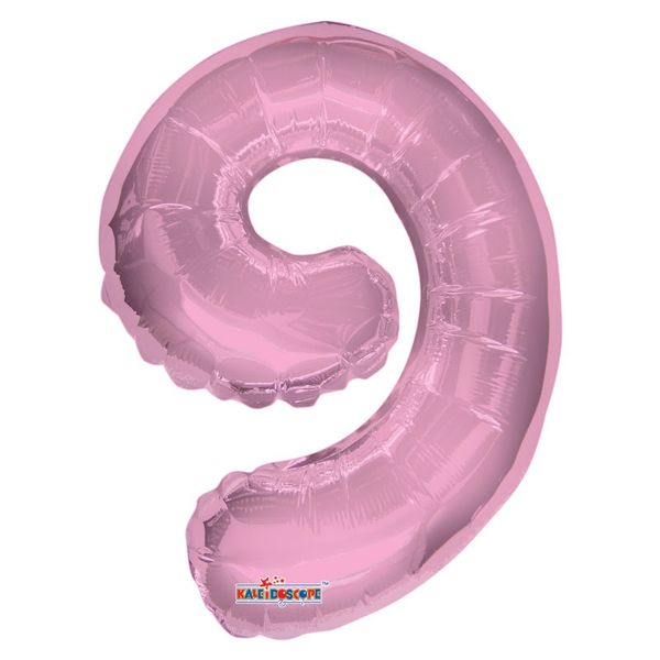 Light Pink Number 9 Balloon