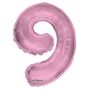 Light Pink Number 9 Balloon