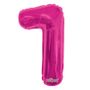 Hot Pink Number 1 Balloon