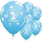 1st Birthday Boy Party Balloons
