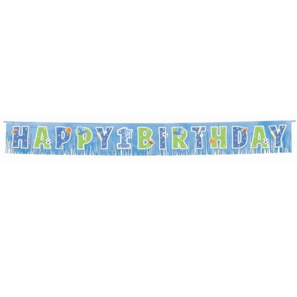 First Birthday All Star Fringe Banner