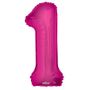 Hot Pink Foil Balloon - Age 1