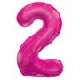 Hot Pink Foil Balloon - Age 2