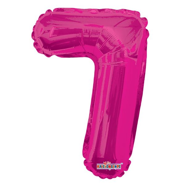 Hot Pink Foil Balloon - Age 7 - 14Inch