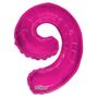 Hot Pink Foil Balloon - Age 9 - 14Inch