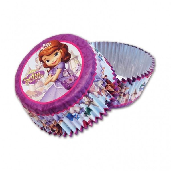 Disney Sofia the First Foil Cake Cases - Pack of 24