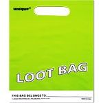 Lime Green Plastic Party Bags
