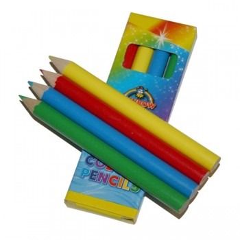 Mini Colour Pencils - Pack of 4 - Perfect for Party Bags