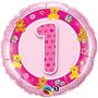 Teddy Bears 1st Birthday Girl Foil Balloon