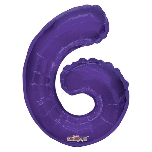 Purple Foil Balloon - Age 6 - 14Inch