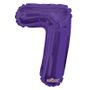 Purple Foil Balloon - Age 7 - 14Inch