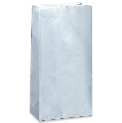 Silver Paper Party Bags