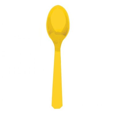 Yellow Party Spoons