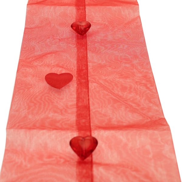 Sheer Fabric Hanger with Hearts