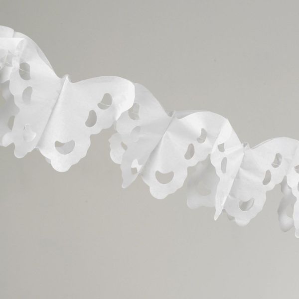 White Butterfly Garland